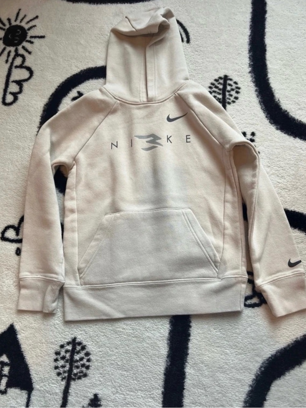 Gently Used Nike Kids' Cream Hoodie
